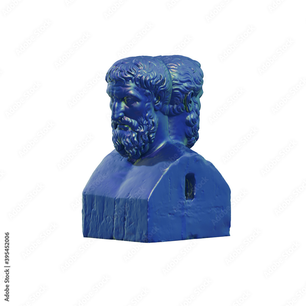 Fototapete a collection of sculptures made in neon style on a black background for your design ideas. 3d render