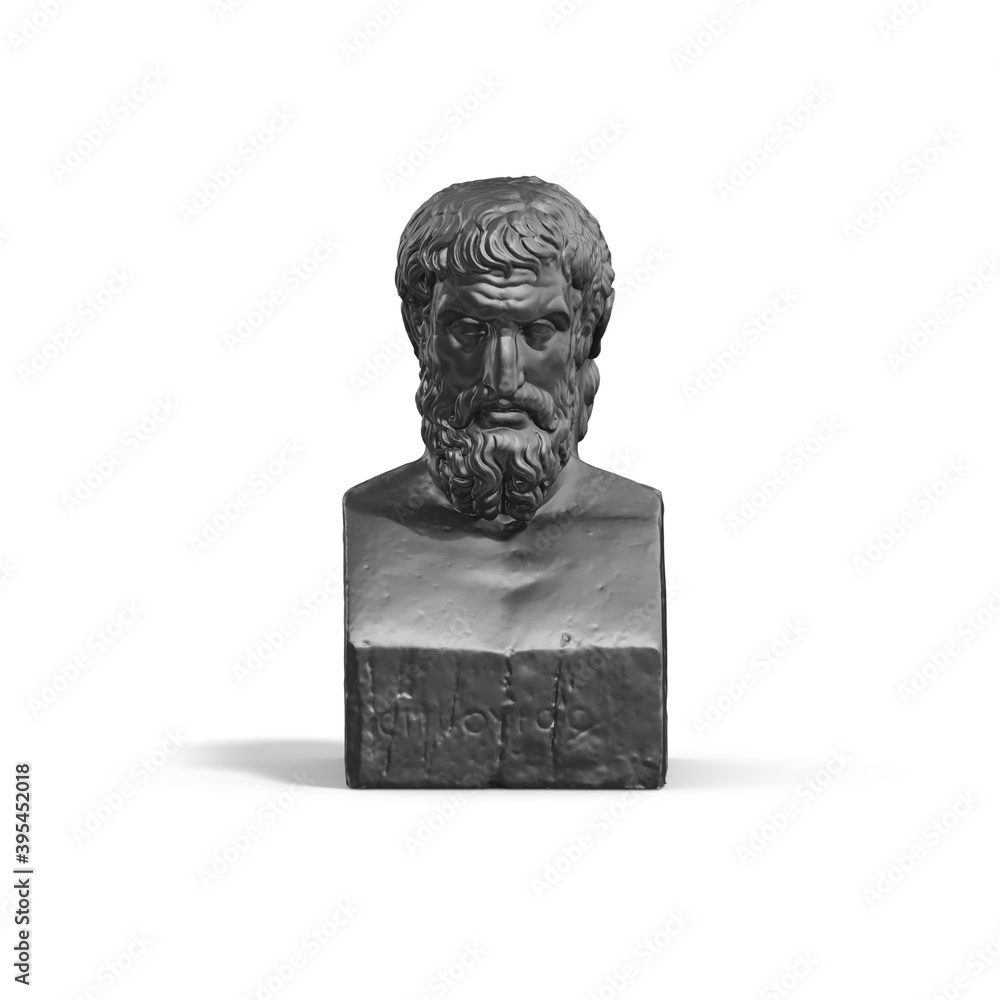 Fototapete a collection of sculptures made in neon style on a black background for your design ideas. 3d render