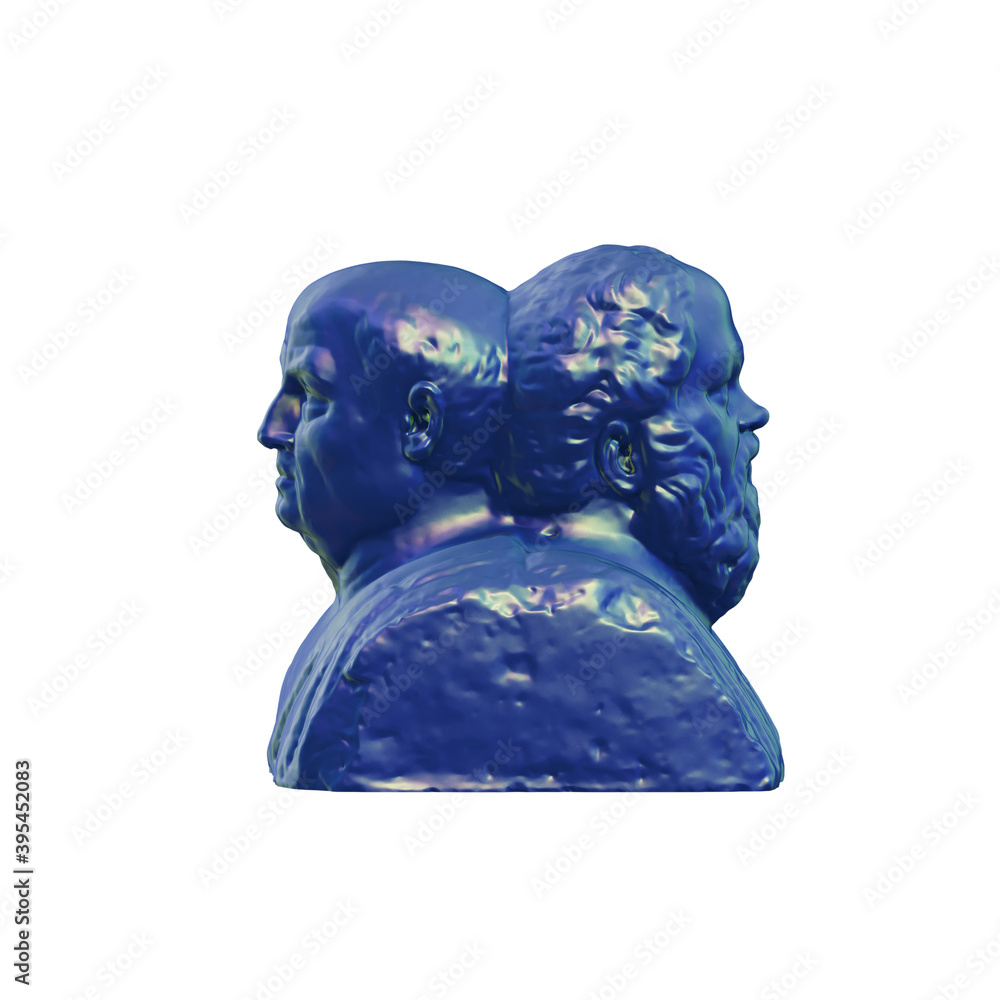 Poster a collection of sculptures made in neon style on a black background for your design ideas. 3d render