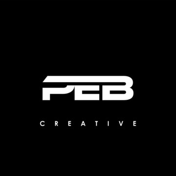 PEB Letter Initial Logo Design Template Vector Illustration