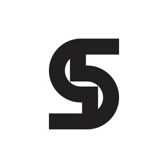 Fototapeta premium S letter logo, S5 letter logo, SS letter logo design vector