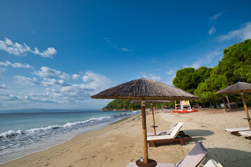 Koukounaries beach, Skiathos island, Greece .famous exotic beach all over the world