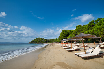 Koukounaries beach, Skiathos island, Greece .famous exotic beach all over the world