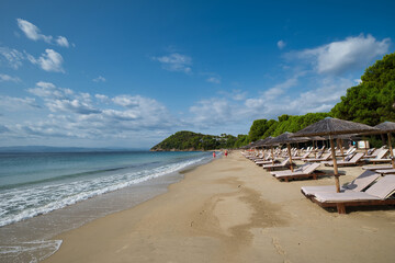 Koukounaries beach, Skiathos island, Greece .famous exotic beach all over the world