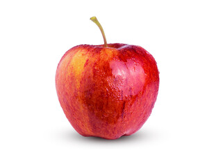 Red apple isolated on white background with clipping paths for graphic design