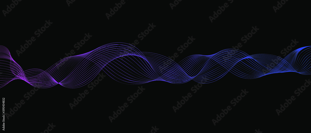 Poster abstract gradient wavy lines modern vector background eps10