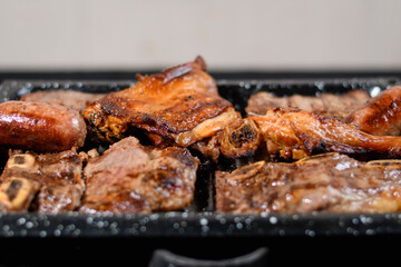 Costilla de res asado a la parrilla