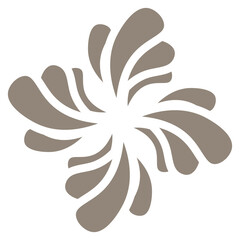 simple geometric logotype, abstract flower 