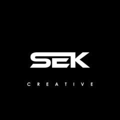SEK Letter Initial Logo Design Template Vector Illustration