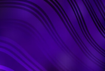 Dark Purple vector background with wry lines.