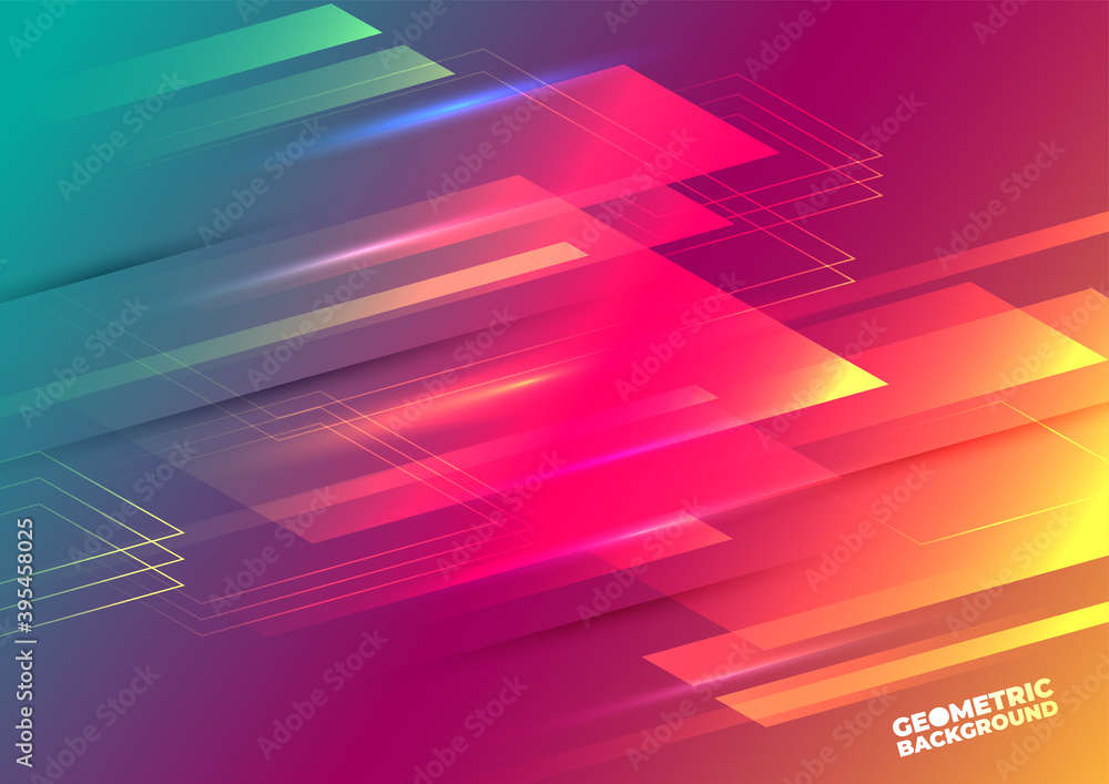 Poster technology background color vector for web and design