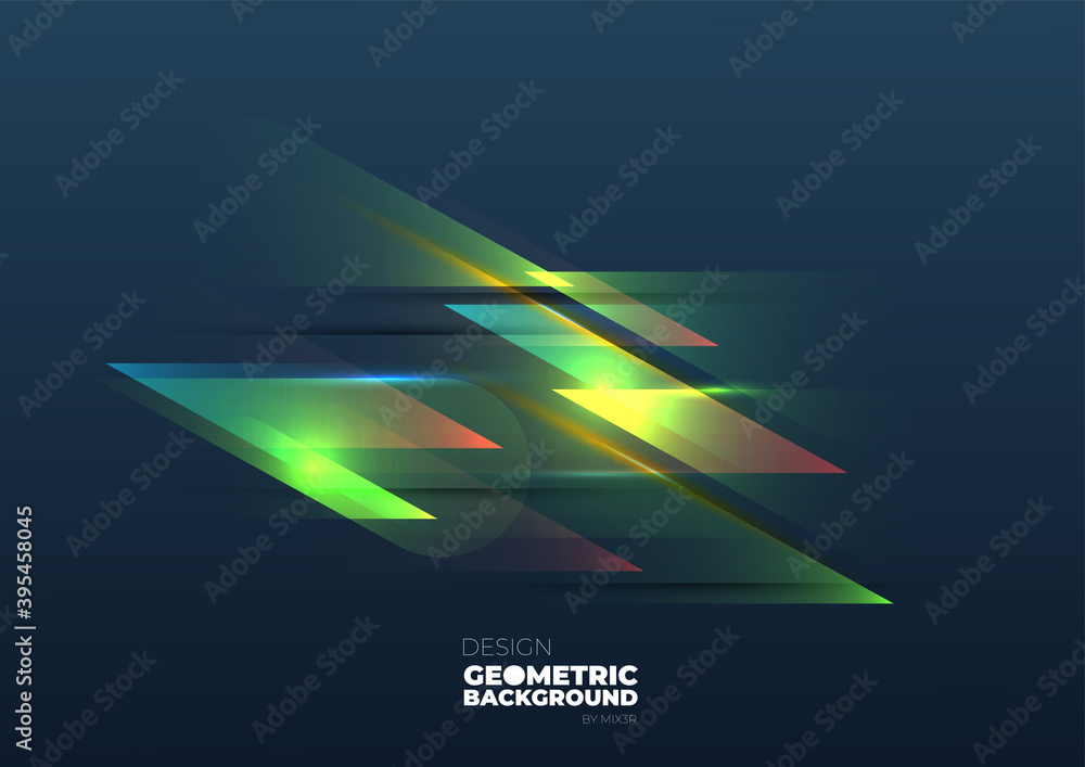 Poster technology background color vector for web and design