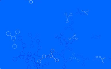 Light BLUE vector pattern with artificial intelligence network.