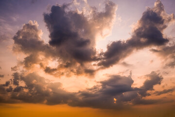 Dramatic sky, perfect for sky replacement, background or any other application