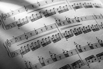 Obraz premium Sheet music.