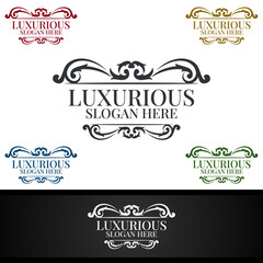 Luxurious Royal Logo for Jewelry, Wedding, Hotel or Fashion