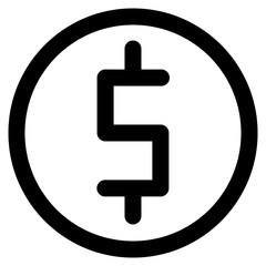 Coin line icon