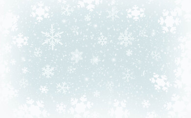 Fototapeta na wymiar Abstract winter background with falling snowflakes.Christmas Background