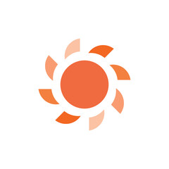 Fototapeta premium Sun flower logo design vector