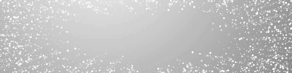 Random white dots Christmas background. Subtle fly