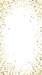 Gold triangles luxury sparkling confetti. Scattere