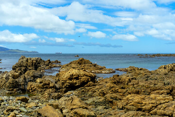 Fototapeta na wymiar Rocks and the beach,
