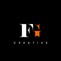FG Letter Initial Logo Design Template Vector Illustration