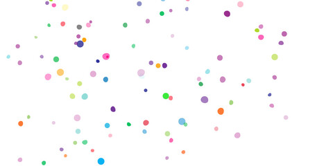 Colorful Confetti On White Background