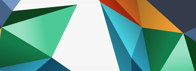 3d mosaic abstract backgrounds, low poly shape geometric design