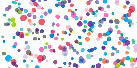 Colorful Confetti On White Background