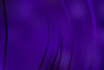 Dark Purple vector pattern with bent lines.