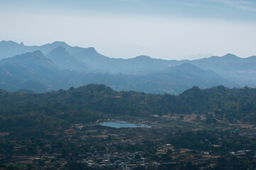 view from the top of the mountain