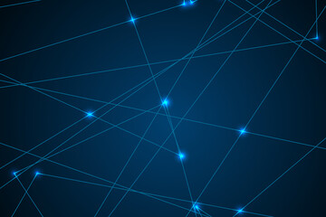 Internet connection network high digital technology. Abstract geometric background with connecting points and lines. Vector illustration EPS 10.