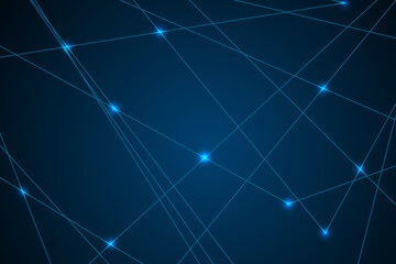 Internet connection network high digital technology. Abstract geometric background with connecting points and lines. Vector illustration EPS 10.