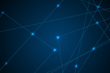 Internet connection network high digital technology. Abstract geometric background with connecting points and lines. Vector illustration EPS 10.