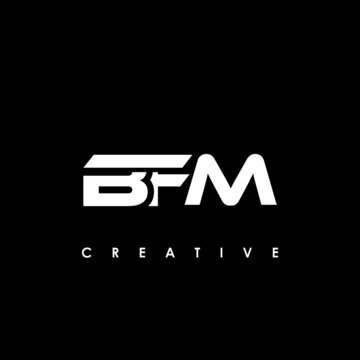 BFM Letter Initial Logo Design Template Vector Illustration