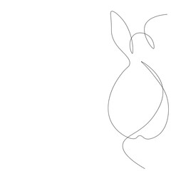Pear fruit drawing on white background. Vector illustration