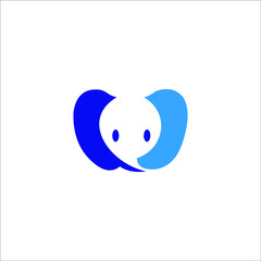 logo elephent animal vector icon templet