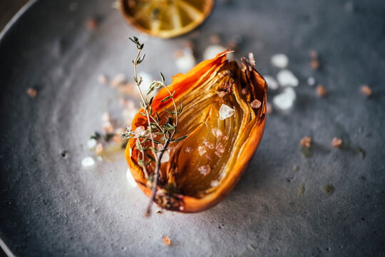 Roasted Onion with Thyme