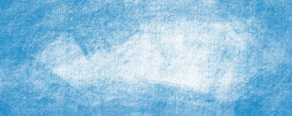 Web banner lungo.  acquerello in pittura blu e bianca nuvoloso e grunge marmorizzato, nebbia morbida o illuminazione nebulosa e colori pastello.  - obrazy, fototapety, plakaty