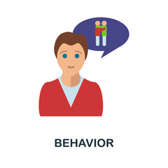 Behavior icon. Simple element from personality collection. Creative Behavior icon for web design, templates, infographics and more