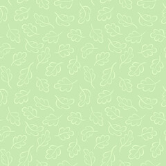 Vector seamless pattern with falling leaves; for wrapping paper, greeting cards, posters, banners, packaging.