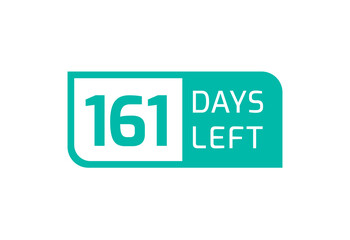 161 Days Left banner on white background, 161 Days Left to Go
