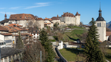 The Village of Gruyeres, Switzerland. 