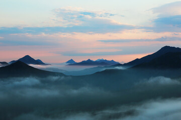 Sunset in the Mountains