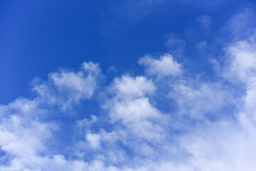 white clouds on Blue sky