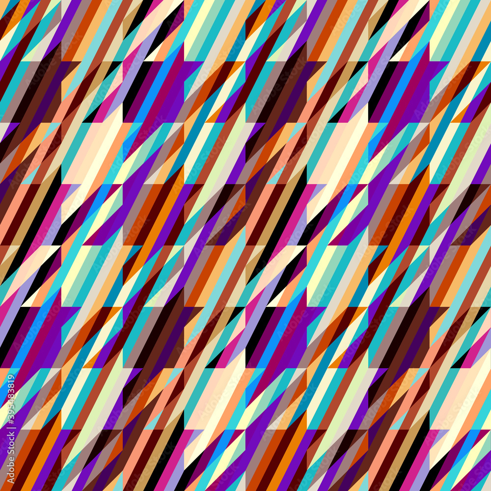 Aufkleber seamless geometric pattern. classic hounds-tooth pattern in retro geometric style. vector image.