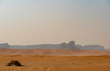 Red sands desert area near Riyadh, Saudi Arabia