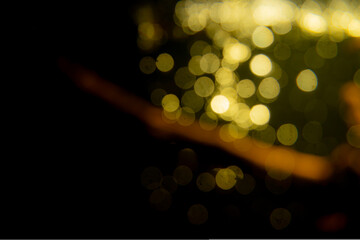 Gold abstract bokeh background