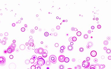 Light Pink, Red vector texture with disks.